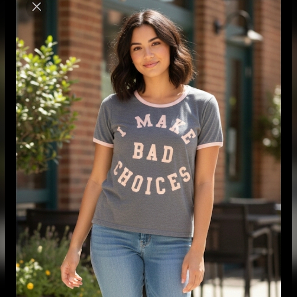 Juniors size L  Short Sleeved Top .